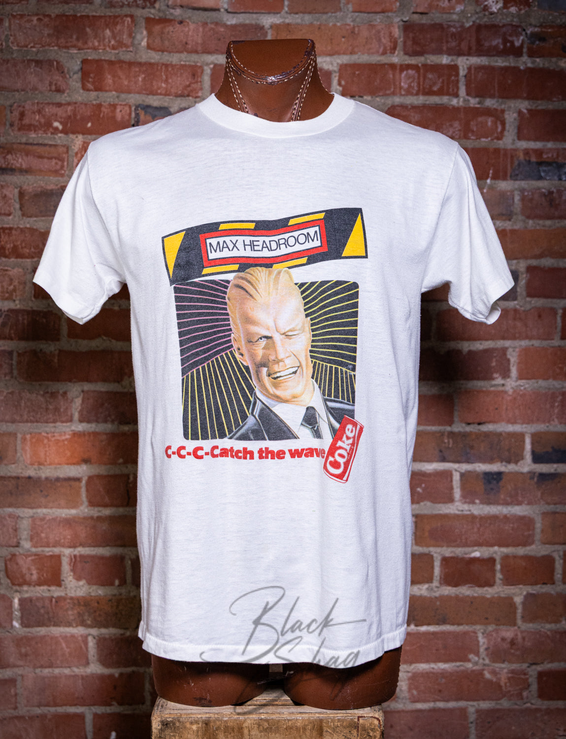 Vintage 80s Coke Max Headroom Graphic T Shirt Large