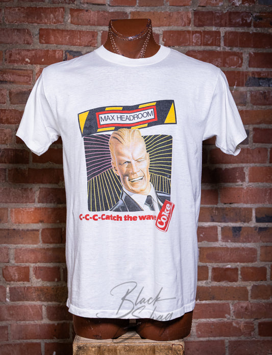 Vintage 80s Coke Max Headroom Graphic T Shirt Large