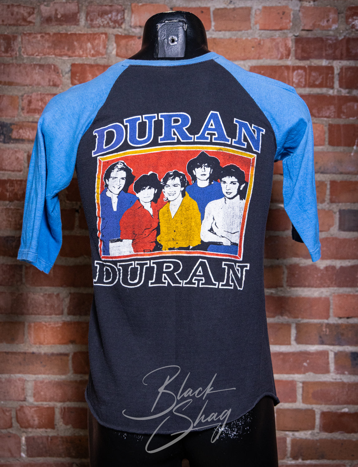 Vintage 80s Duran Duran Parking Lot Raglan Concert T Shirt Small