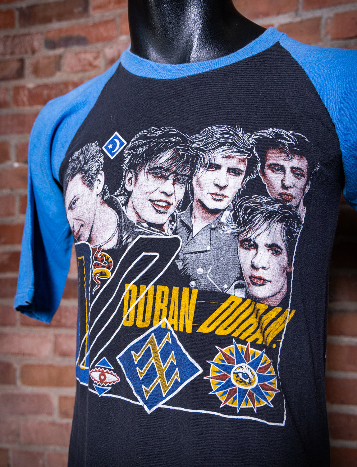 Vintage 80s Duran Duran Parking Lot Raglan Concert T Shirt Small