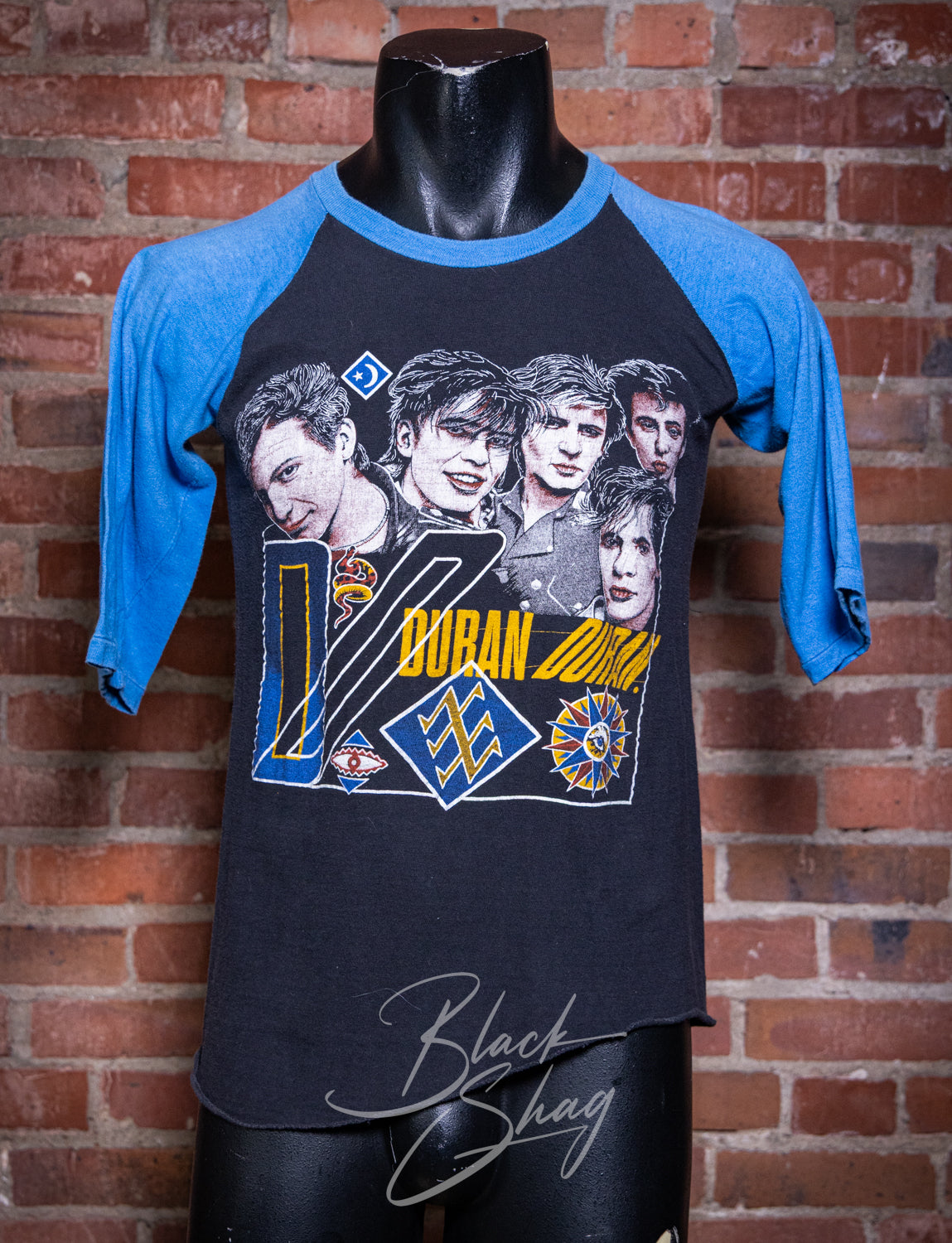 Vintage 80s Duran Duran Parking Lot Raglan Concert T Shirt Small