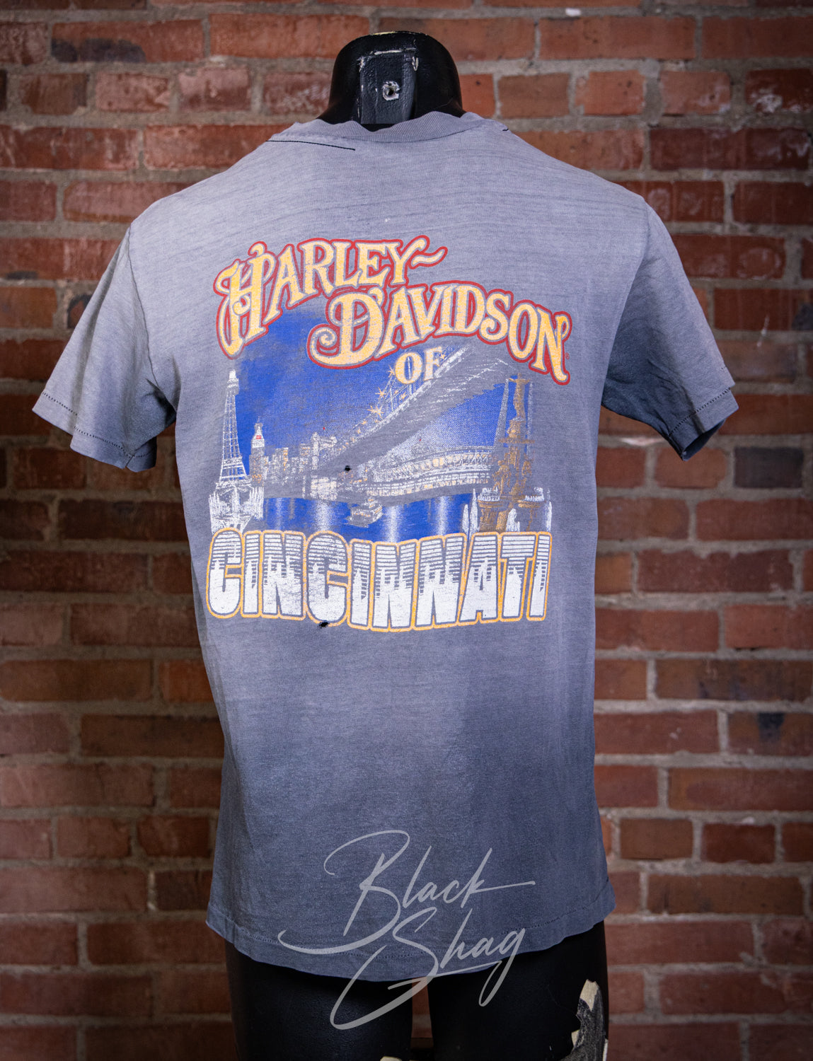 Vintage 80s Harley Davidson Real Steel Pocket Graphic T Shirt Medium