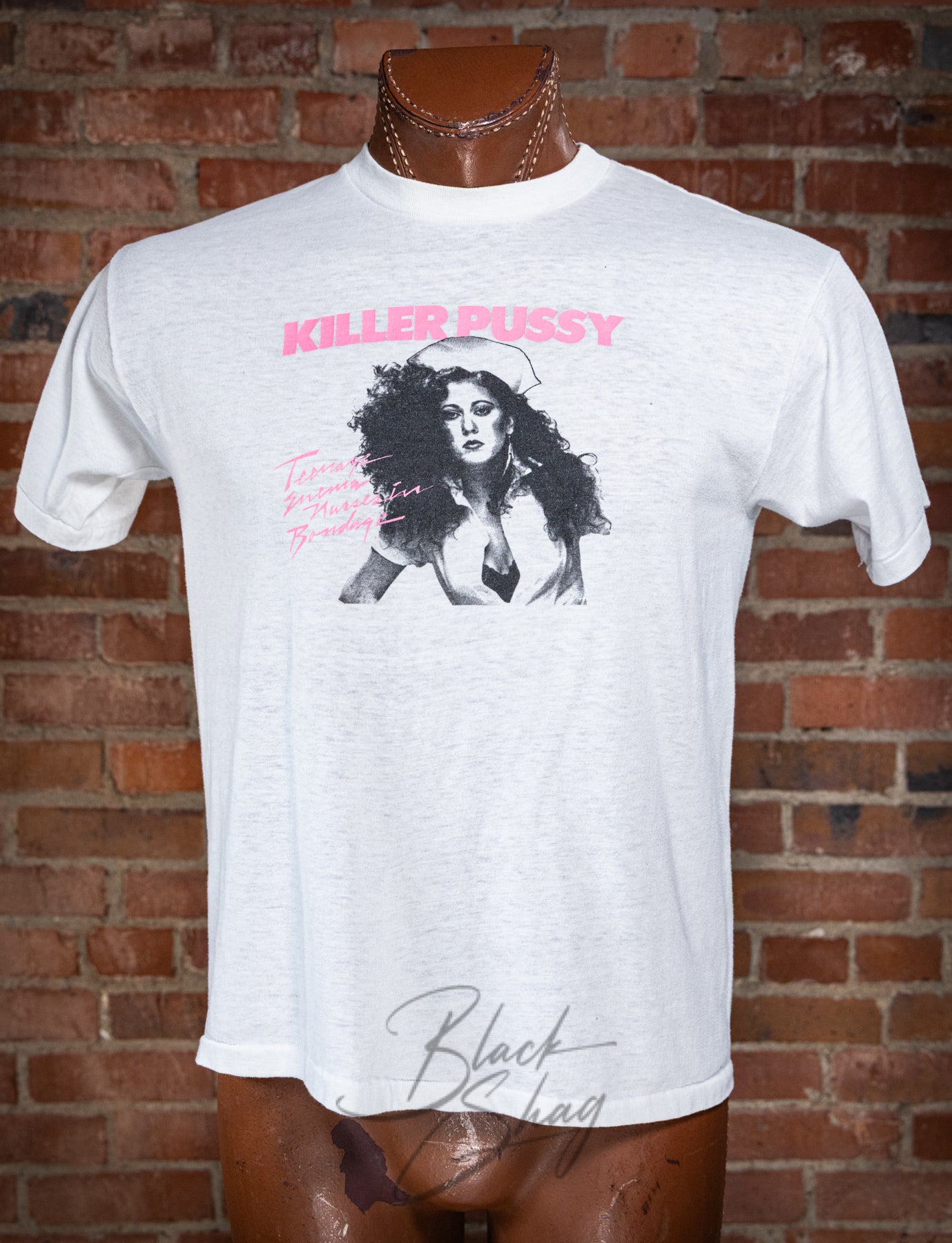Vintage 80s Killer Pussy Teenage Enema Nurses in Bondage Concert T Shirt Large