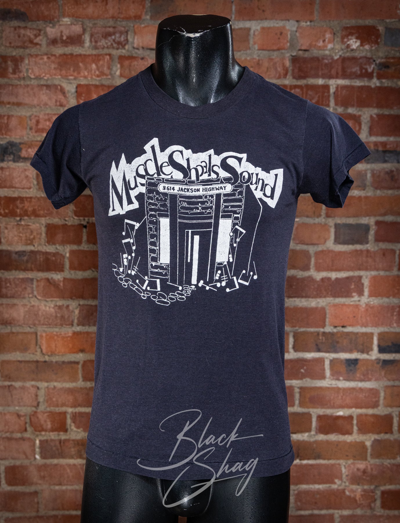 Vintage 80s Muscle Shoals Sound Studio Graphic T Shirt Small