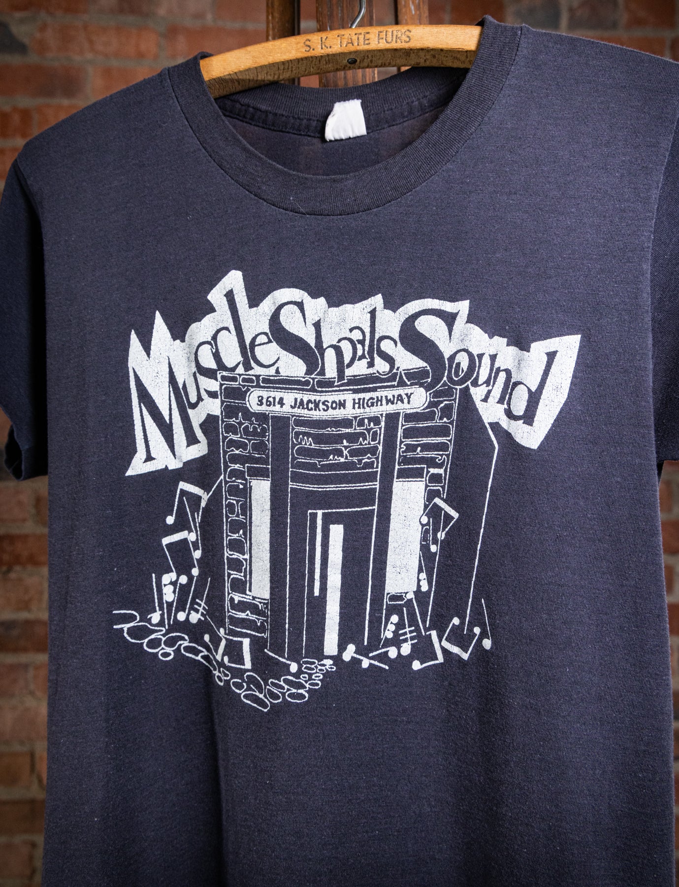 Vintage 80s Muscle Shoals Sound Studio Graphic T Shirt Small