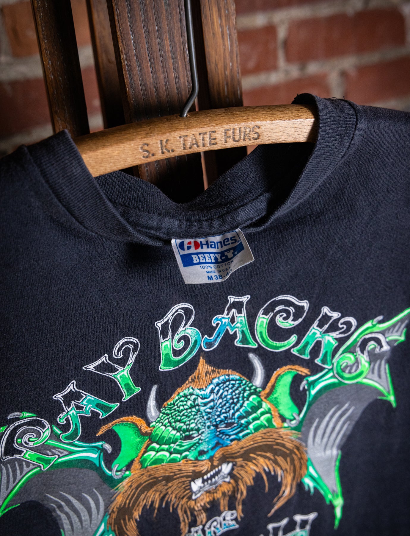 Vintage 80s Paybacks Are a Bitch Cut Off T Shirt Small – Black