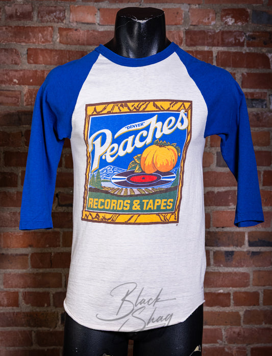Vintage 80s Peaches Records and Tapes Graphic T Shirt Small