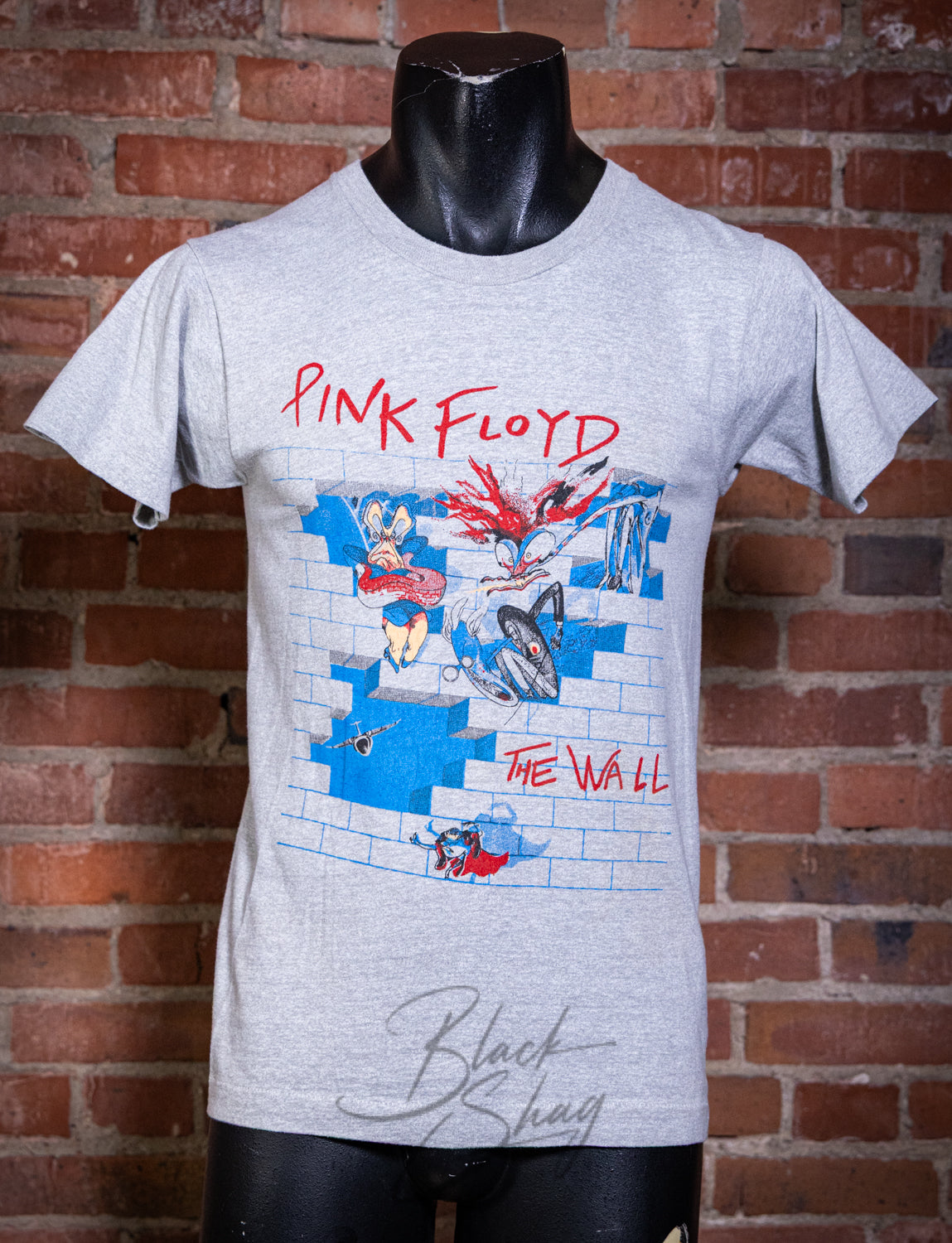 Vintage 80s Pink Floyd No Education Concert T Shirt Small