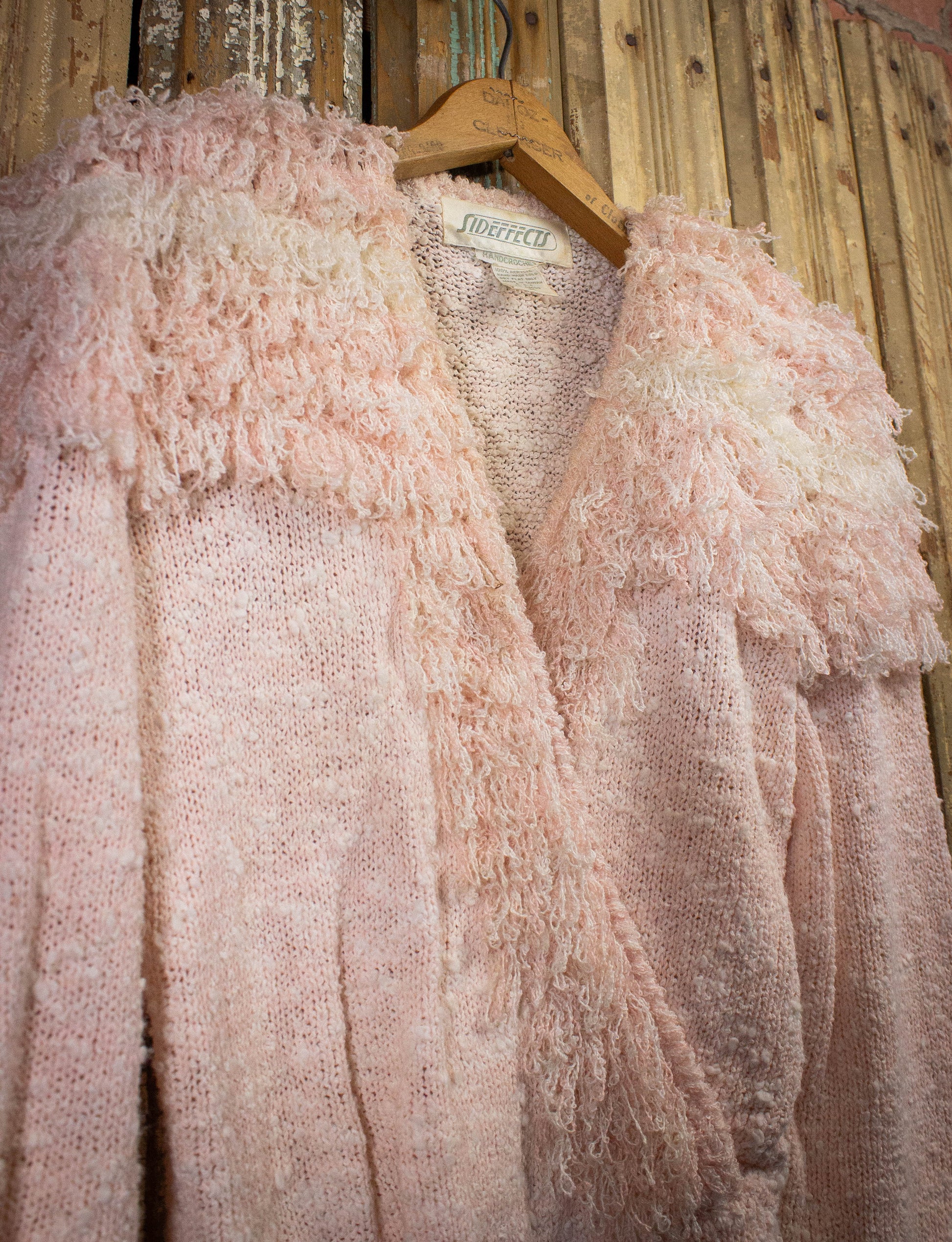 Vintage 80s Sideeffects Pink Sweater Medium