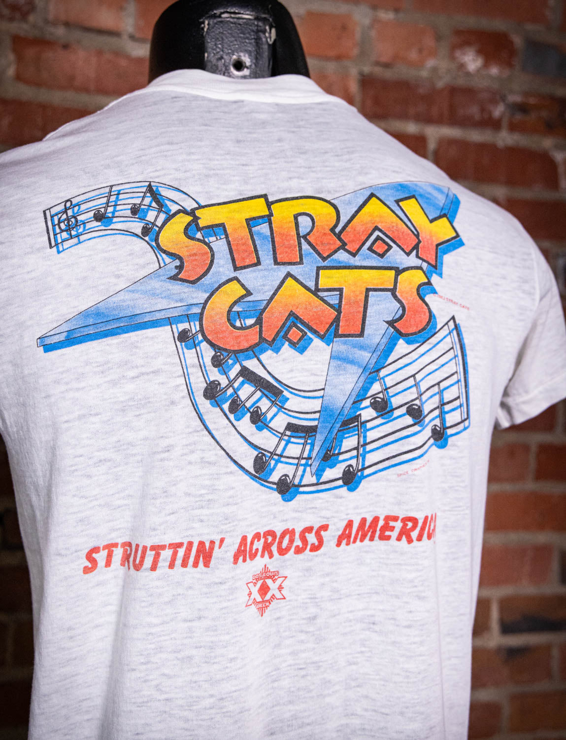 Vintage 1983 Stray Cats Struttin' Across America Concert T Shirt Medium