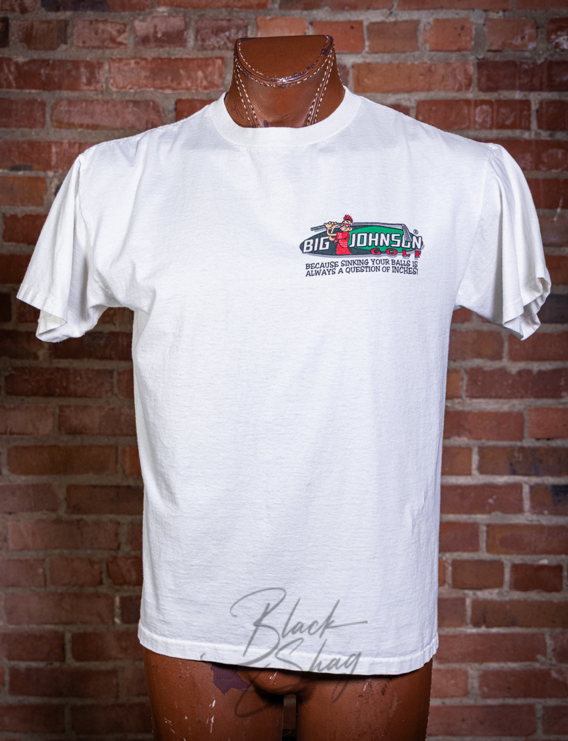 Vintage 1995 Big Johnson's Golf Graphic T Shirt Large
