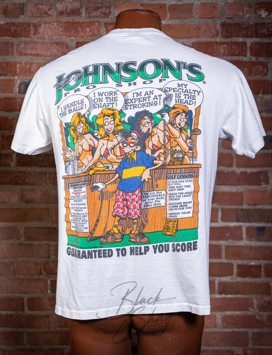 Vintage 1995 Big Johnson's Golf Graphic T Shirt Large