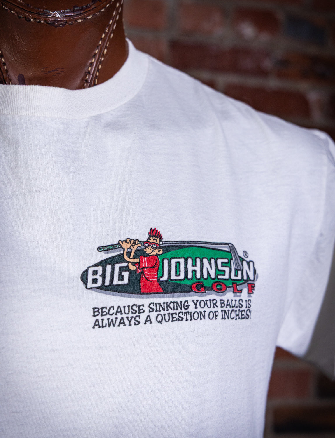 Vintage 1995 Big Johnson's Golf Graphic T Shirt Large