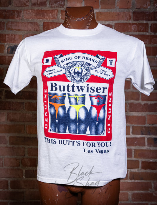 Vintage 90s Buttweiser Las Vegas Graphic T Shirt Medium