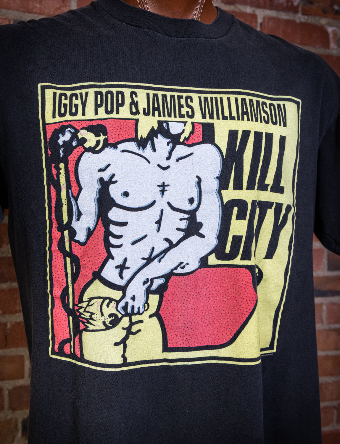 Vintage 1999 Iggy Pop Kill City Concert T Shirt XL