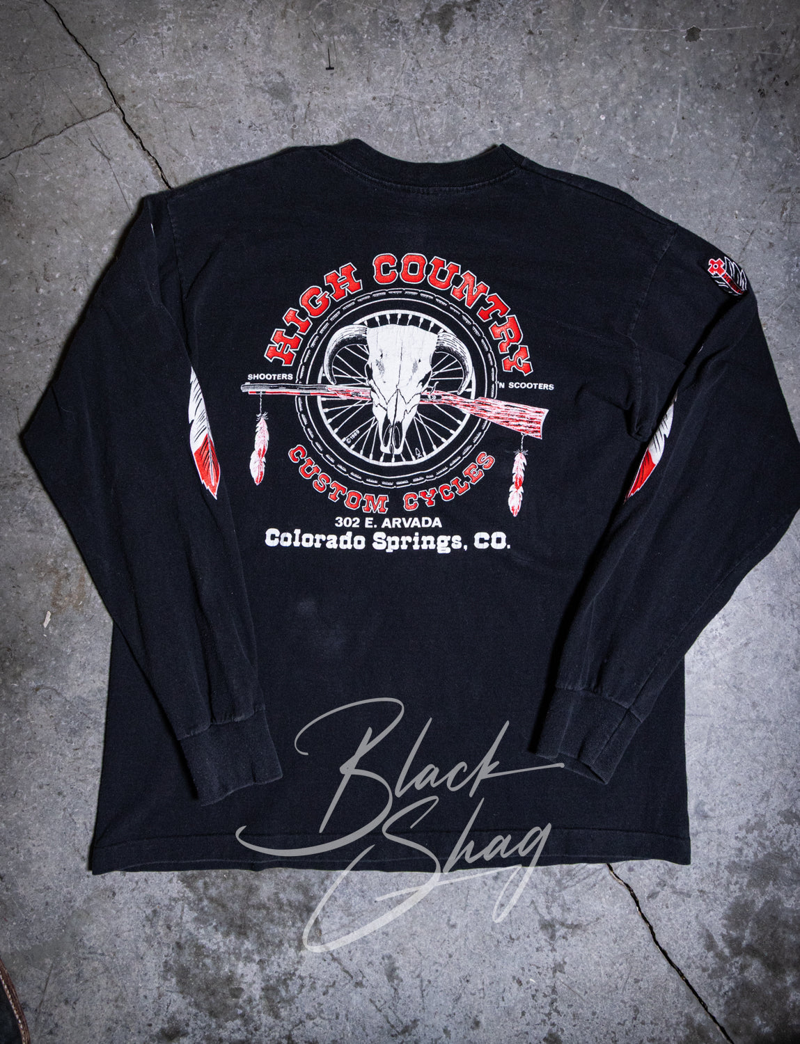 Vintage 90s Indian Motorcycles Long Sleeve Graphic T Shirt XL