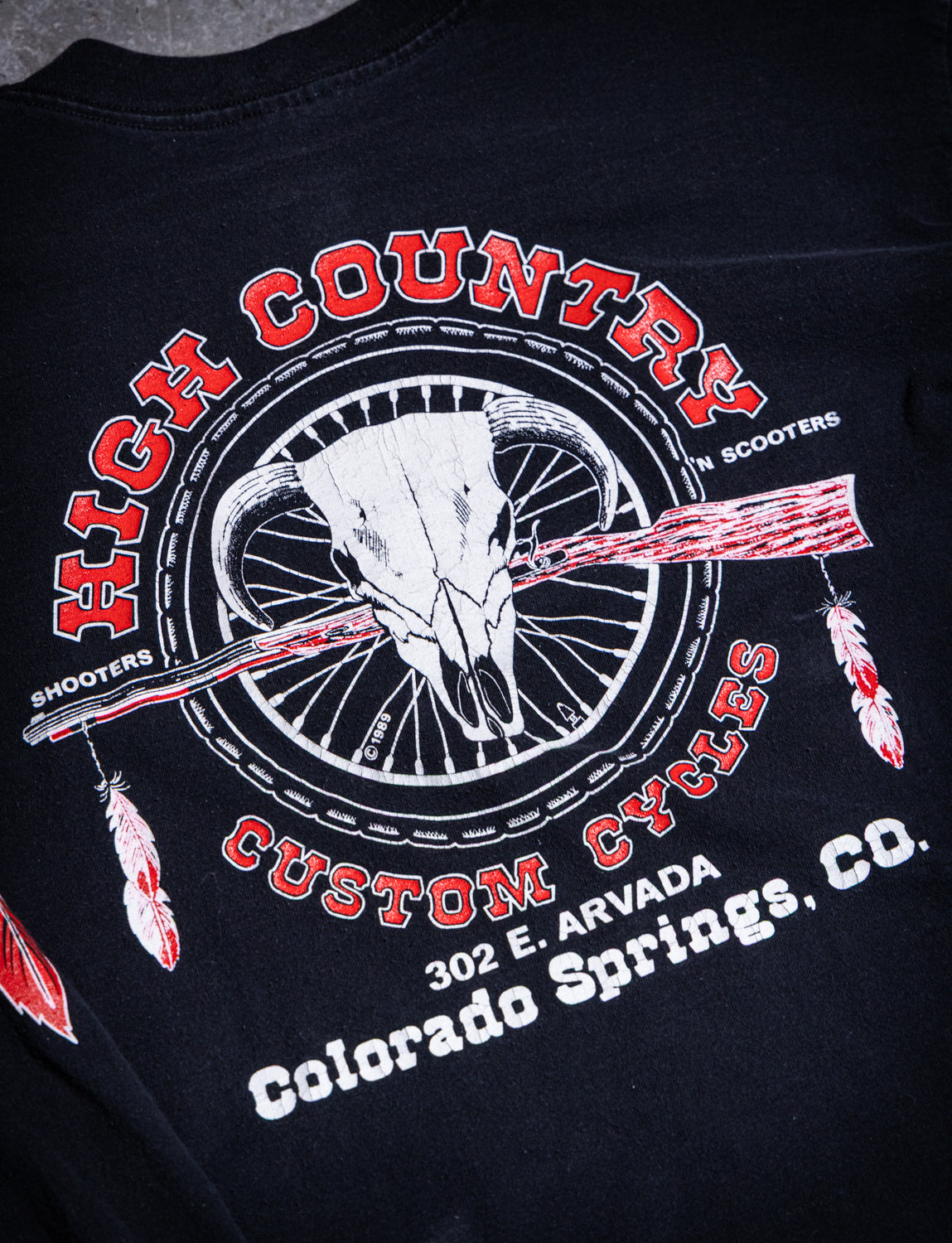 Vintage 90s Indian Motorcycles Long Sleeve Graphic T Shirt XL