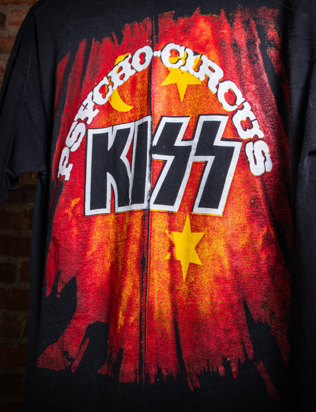 Vintage 90s Kiss Psycho Circus Concert T Shirt Large – Black Shag