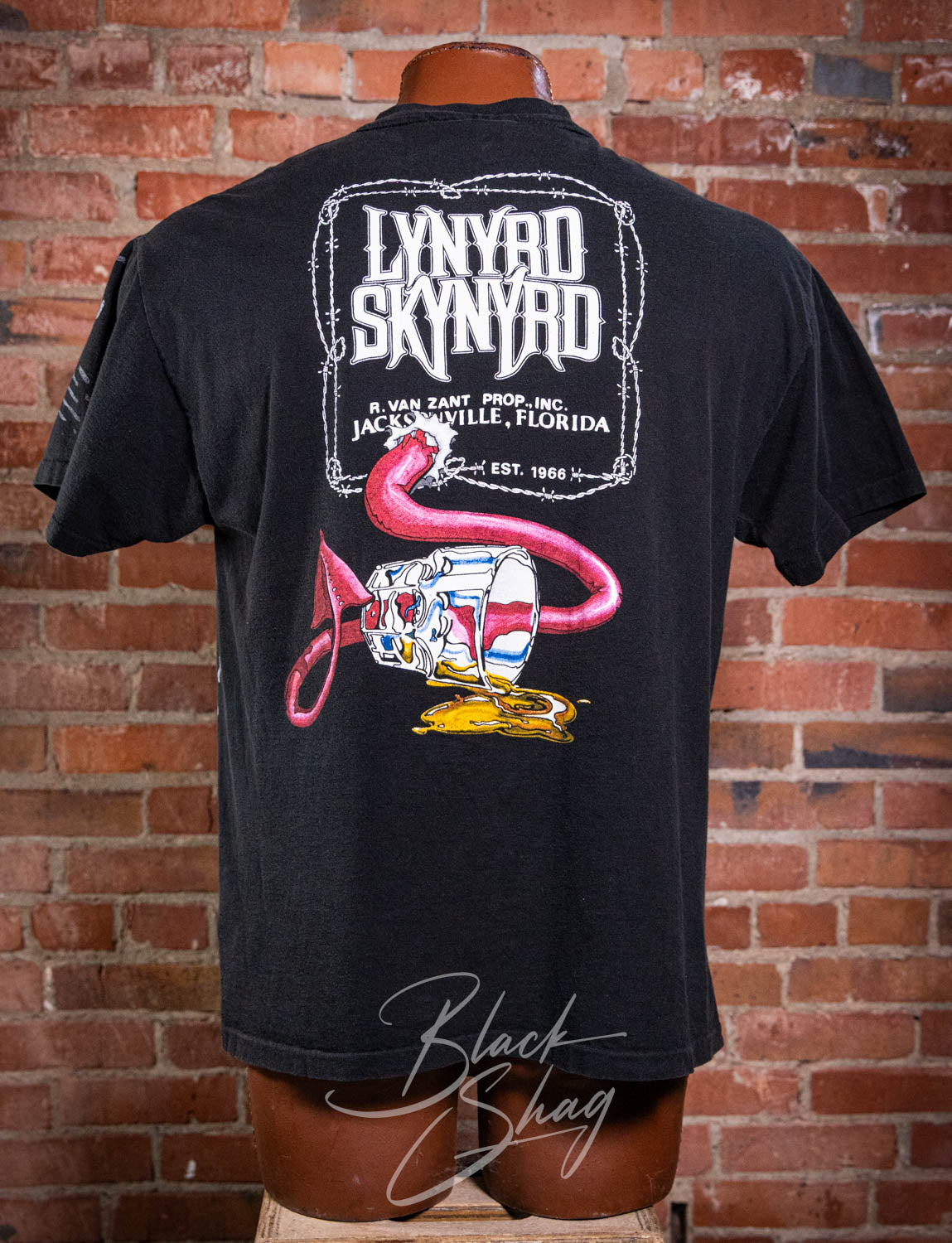 Vintage 90s Lynyrd Skynyrd Devil in the Bottle AOP Concert T Shirt XL