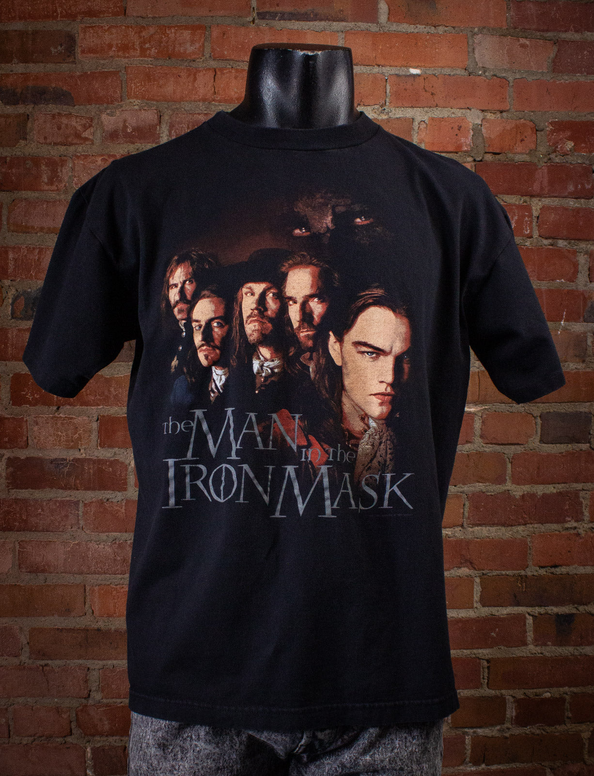 Vintage The Man In The Iron Mask Movie T Shirt 1998 Black Large