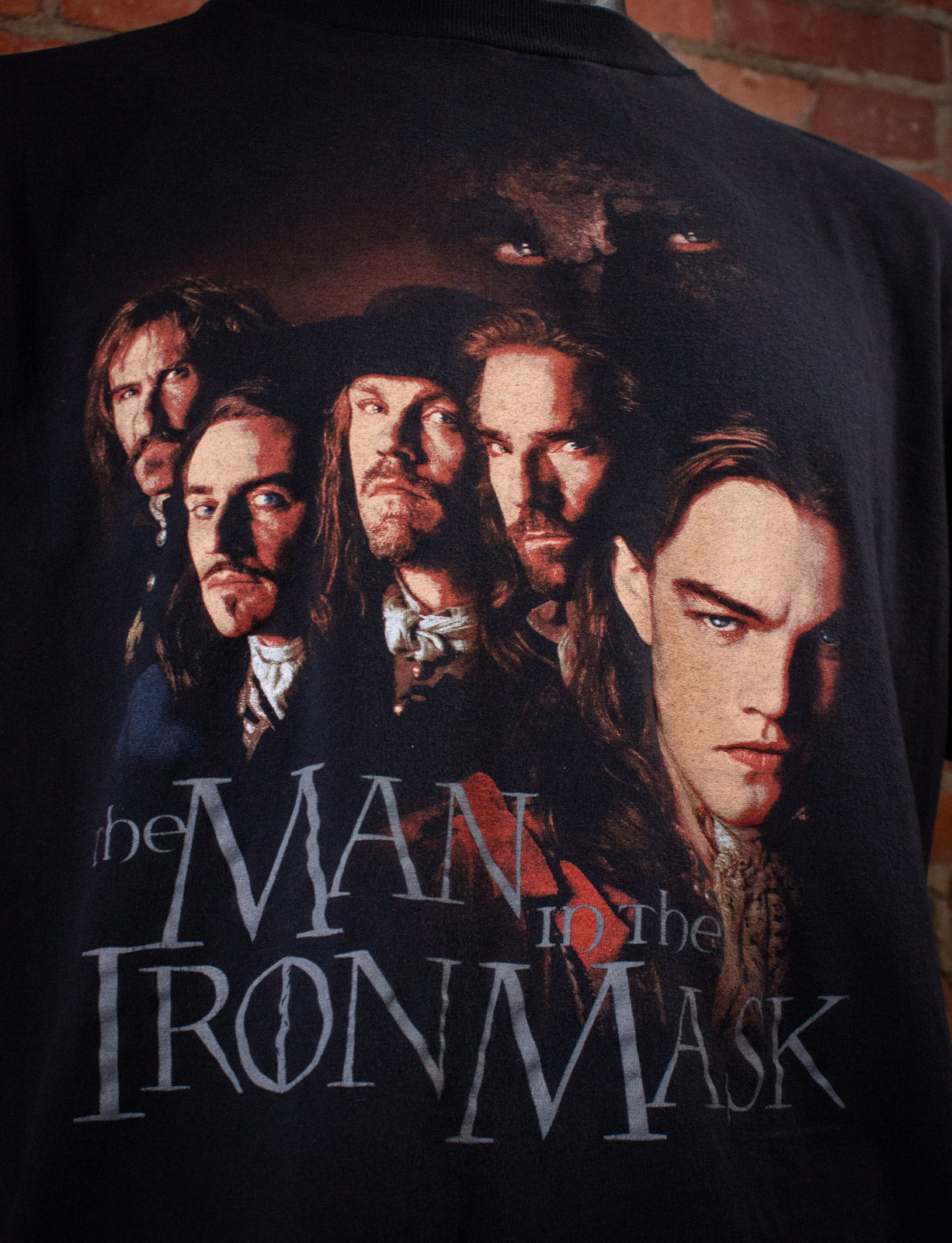 Vintage The Man In The Iron Mask Movie T Shirt 1998 Black Large