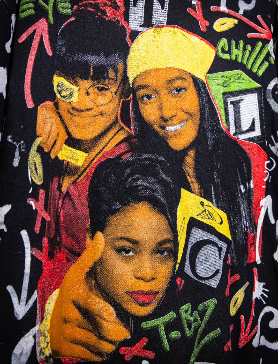 Vintage 90s TLC Ooooooohhh... On the TLC Tip AOP Concert T Shirt Large XL
