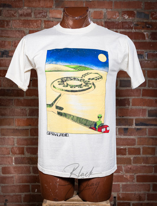 Vintage 90s Opryland Alien Crop Circle Graphic T Shirt Medium