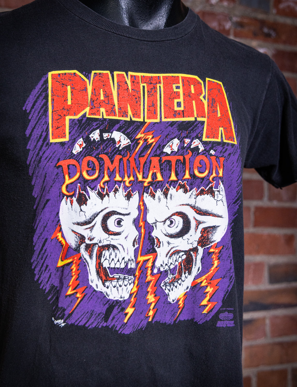 Vintage 1991 Pantera Domination Concert T Shirt Small