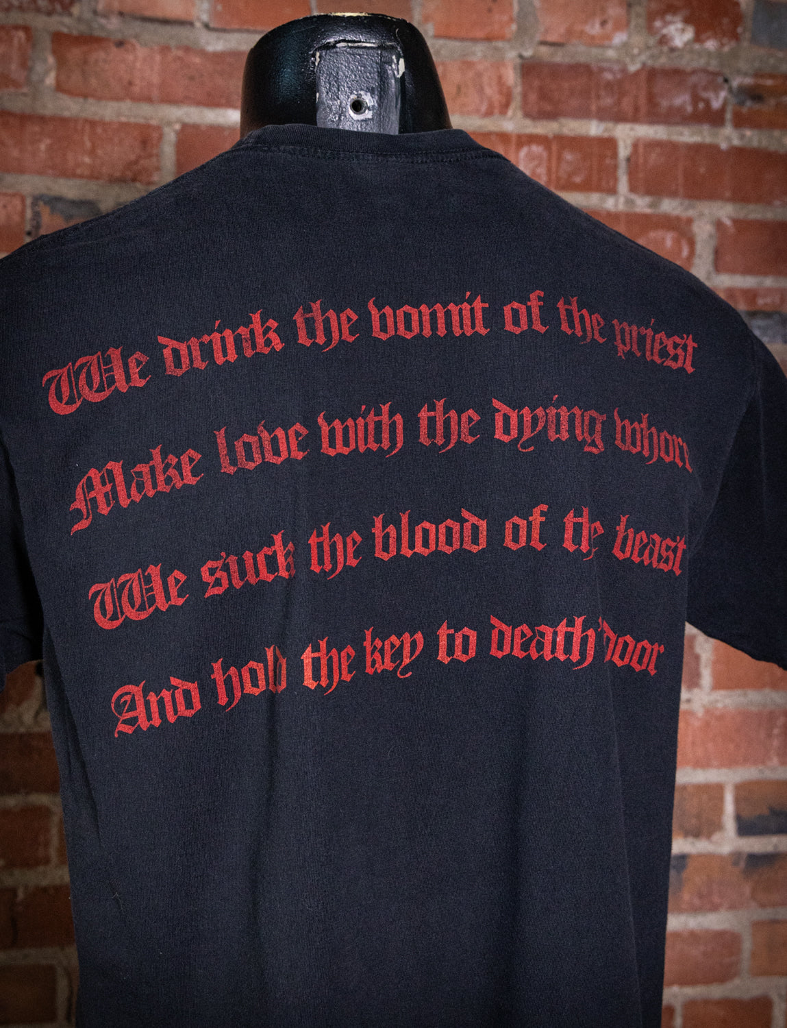 Vintage 90s Venom Black Metal Concert T Shirt Medium