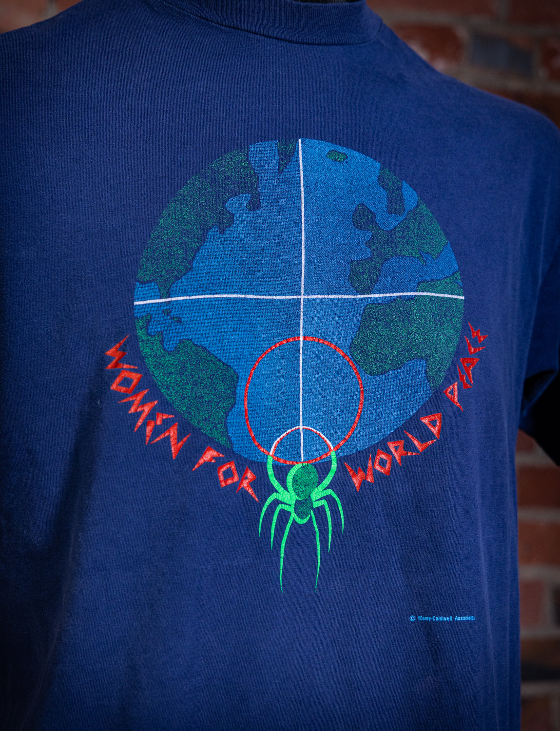 Vintage 90s Women for World Peace Graphic T Shirt Medium