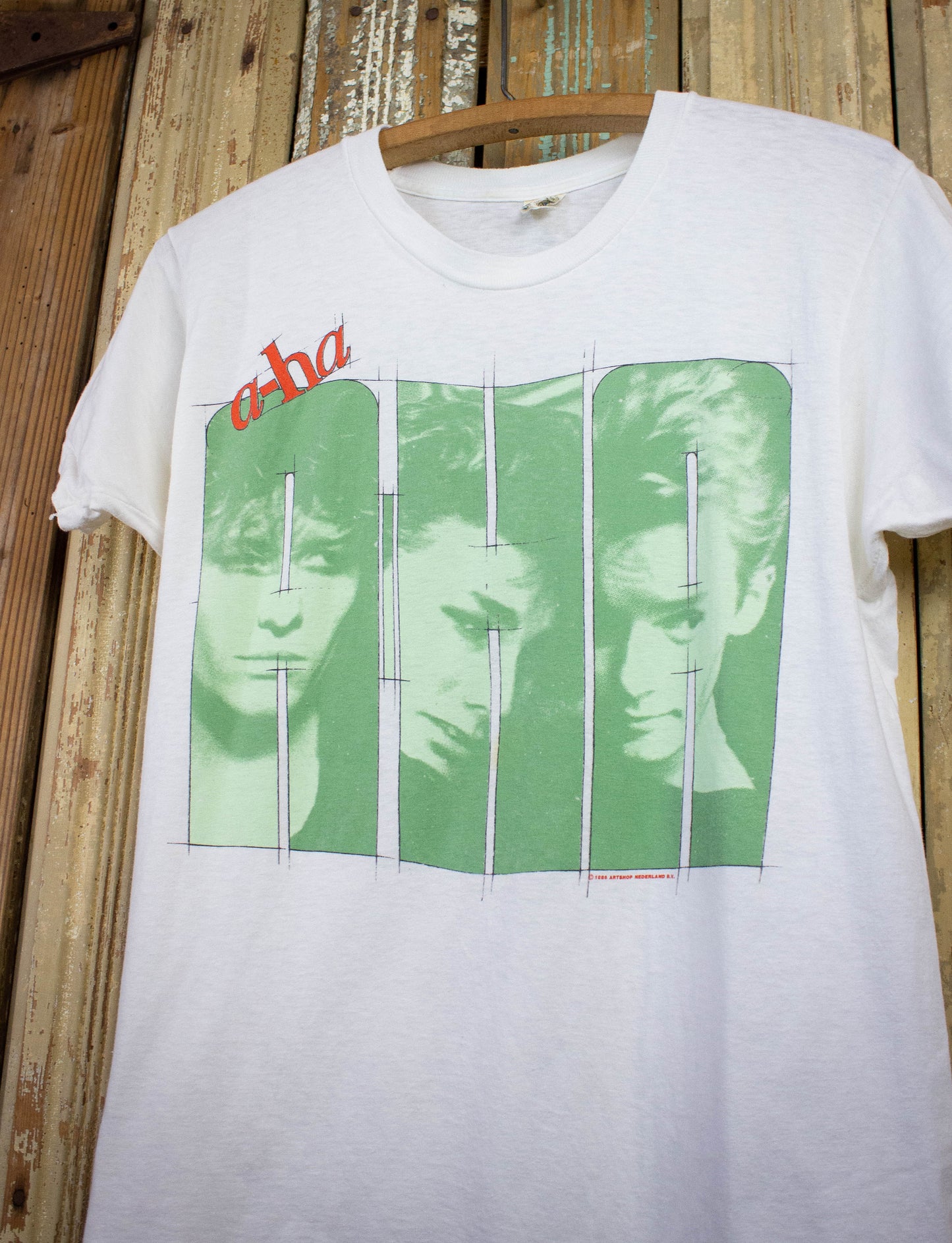 Vintage A-Ha Concert T Shirt 1986 White Small