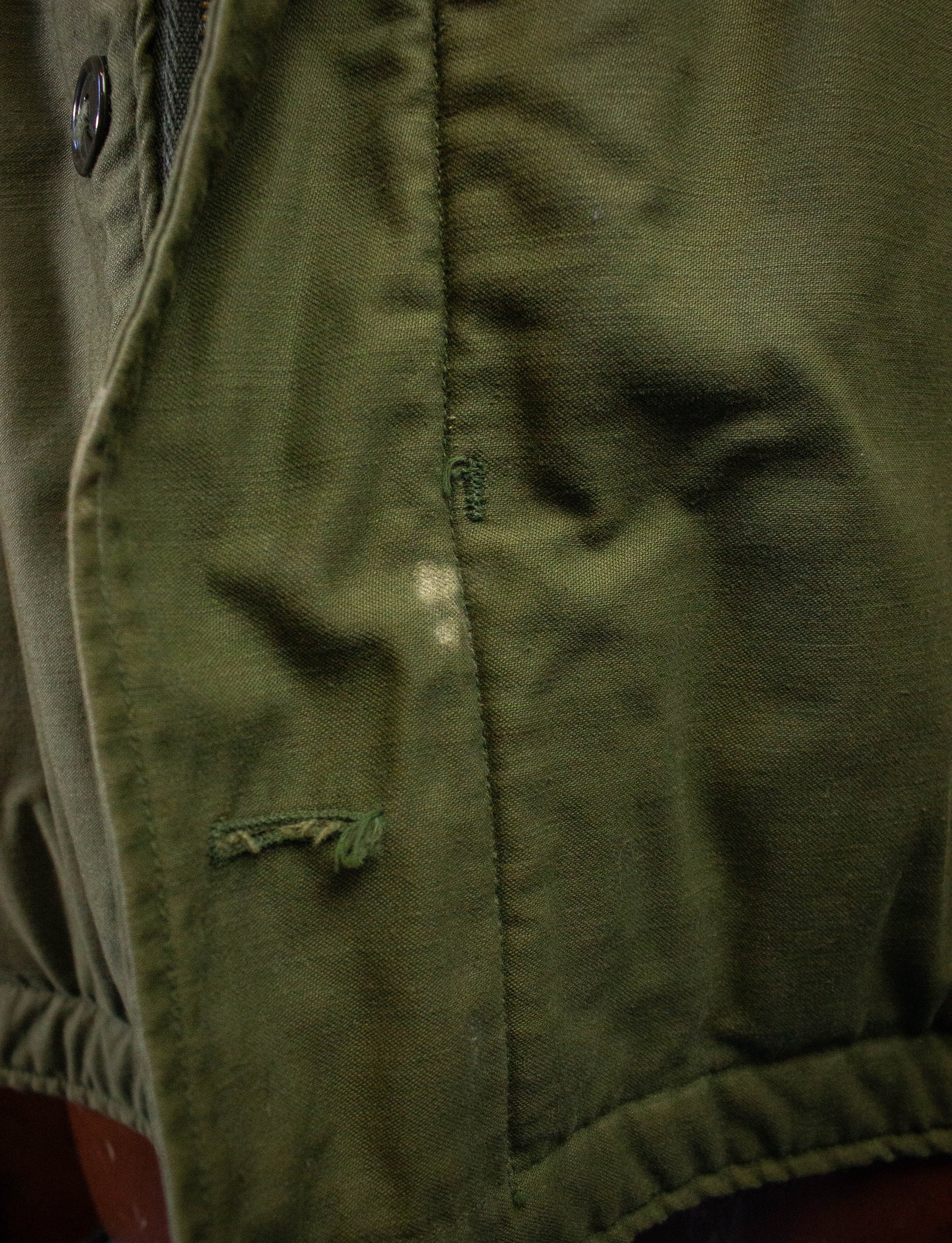 Vintage A-2 US Navy Deck Jacket 70s Olive Drab 2XL