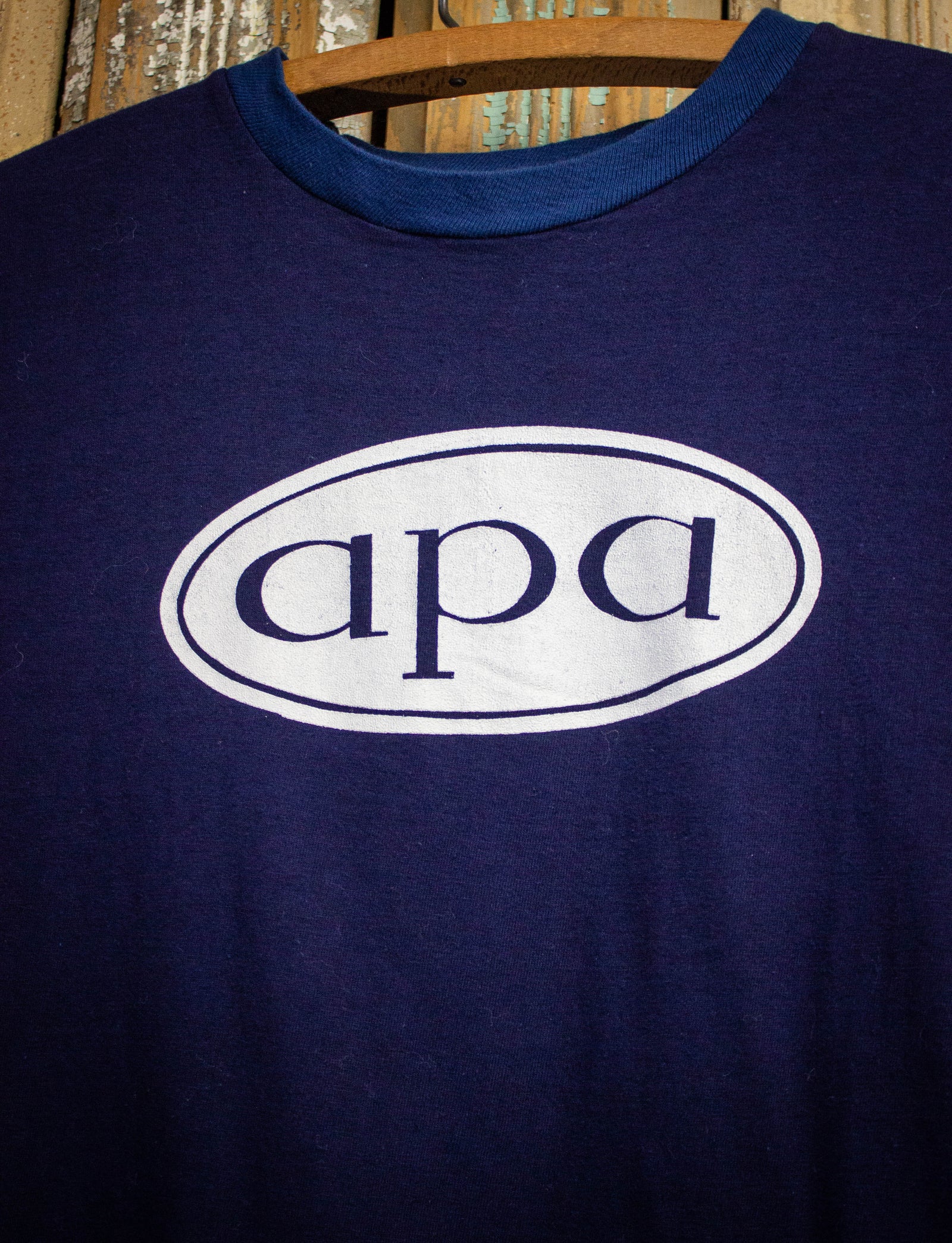 Vintage APA Crew Concert T Shirt 70s Blue Small