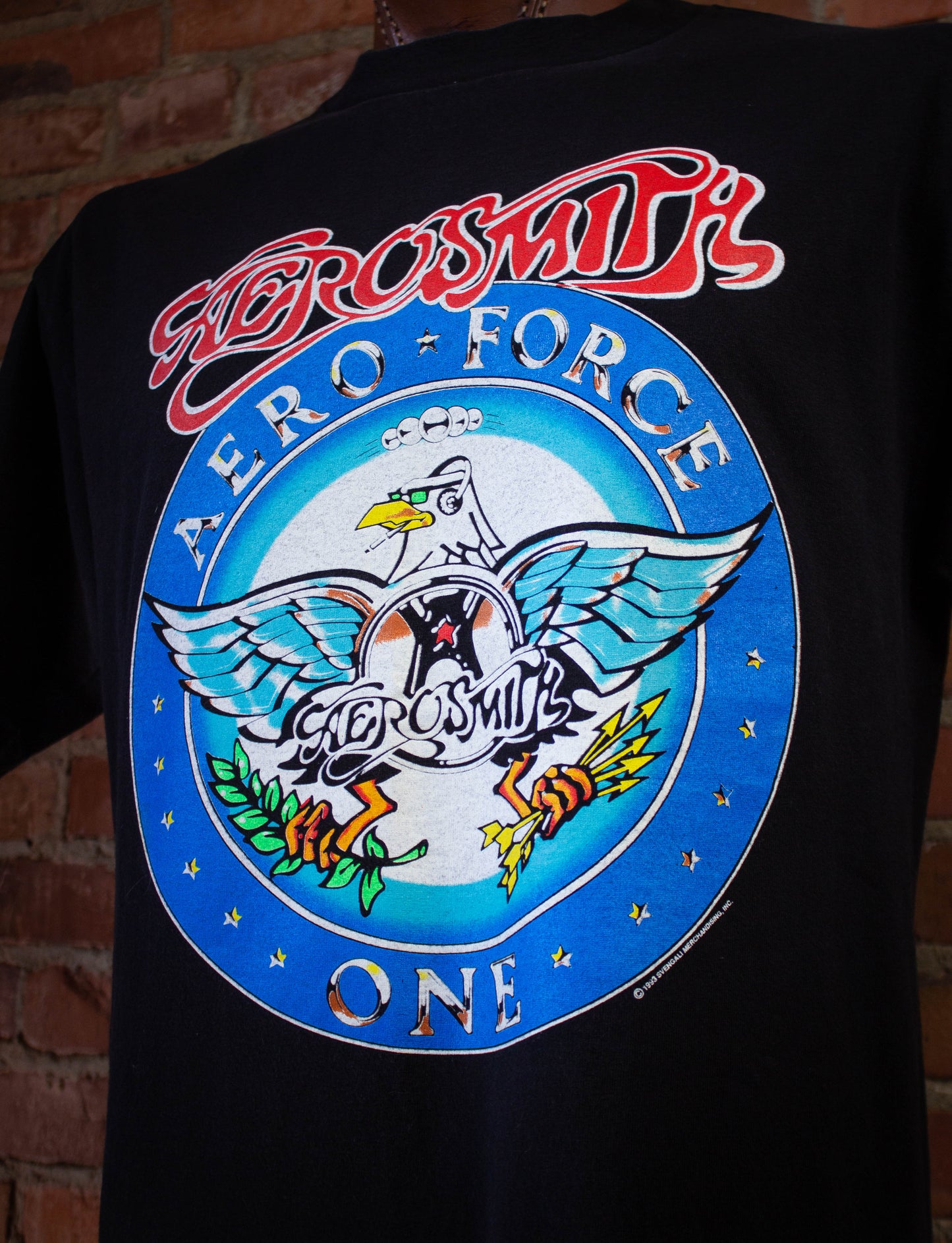 Vintage Aerosmith Aero Force One Concert T-Shirt 1993 Large