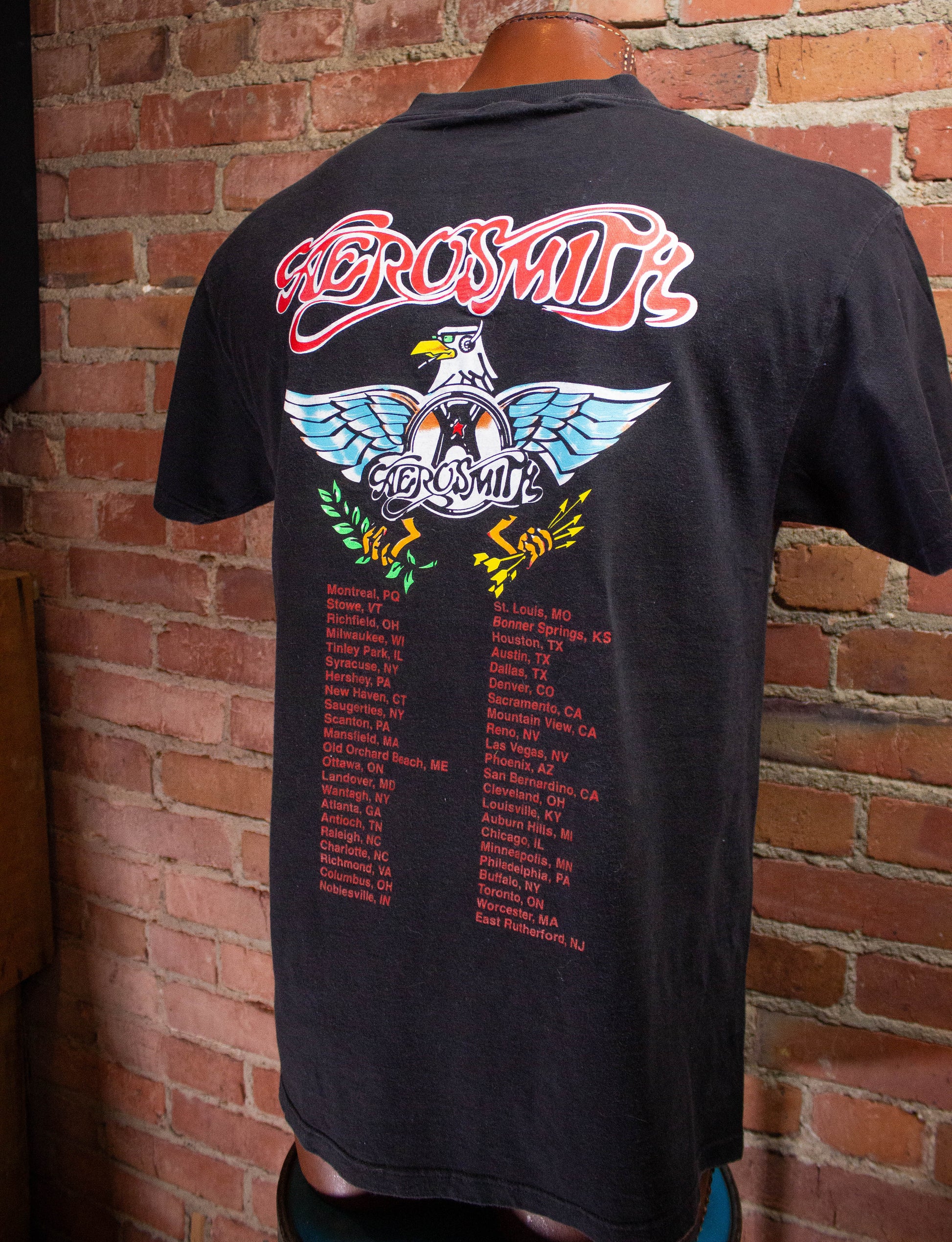 Vintage Aerosmith Aeroforce One Get A Grip Concert T-Shirt 1993 L