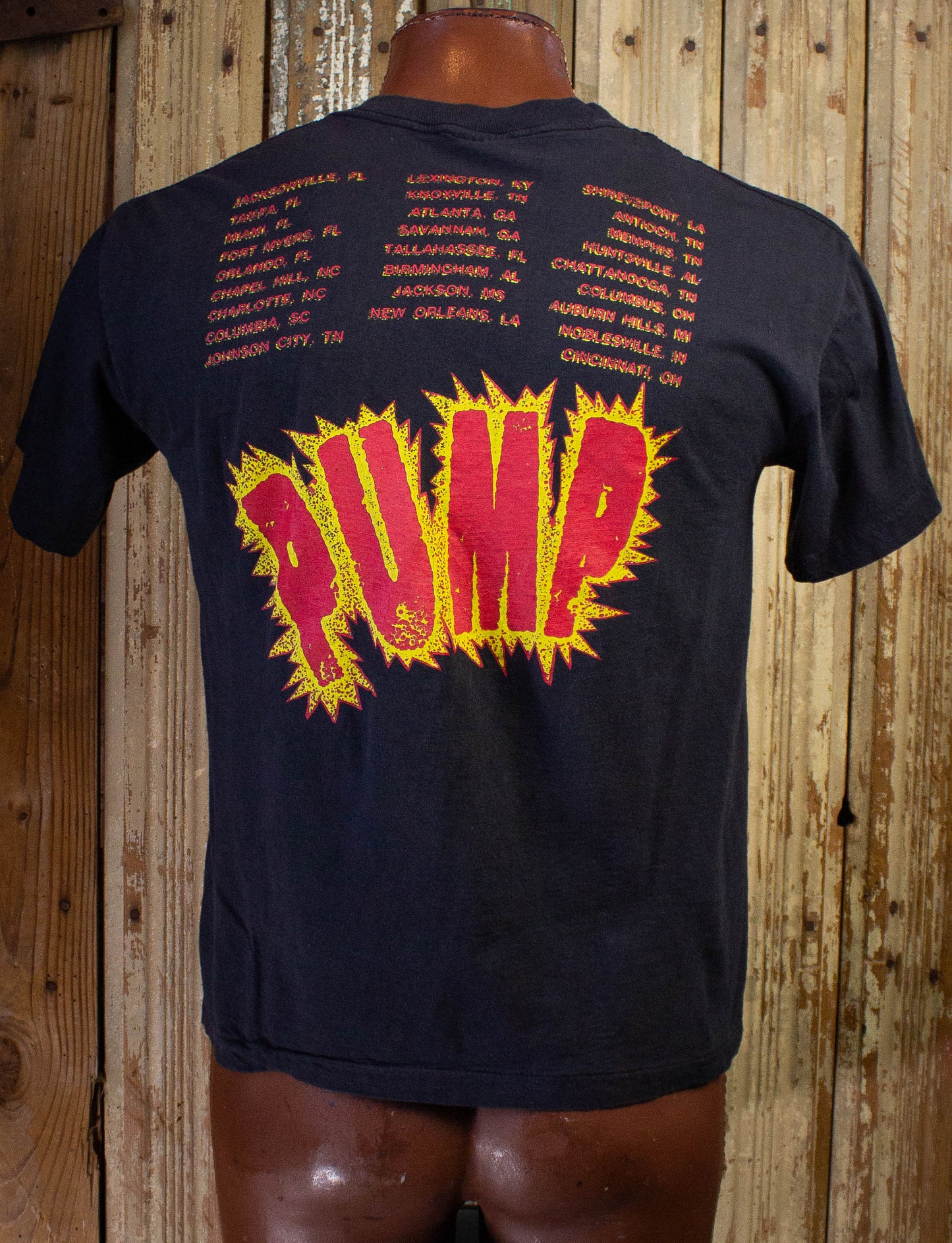 Vintage Aerosmith 1989 Bird Skull Pump Concert T Shirt Black M