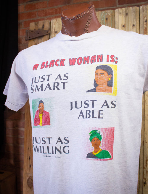 Vintage Zanier African-American Women Empowerment Graphic T-Shirt L