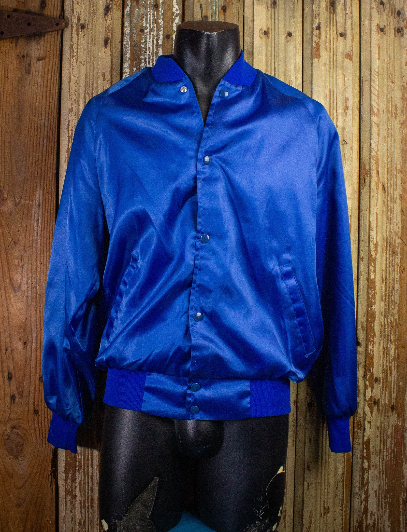 Vintage Alabama Fan Club Nylon Bomber Jacket Blue Medium