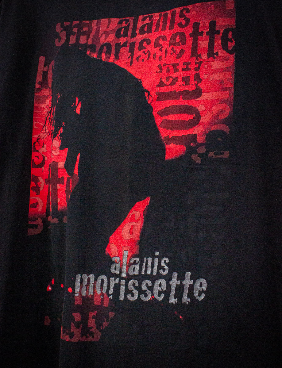 Vintage Alanis Morissette Concert T Shirt 90s Black Large