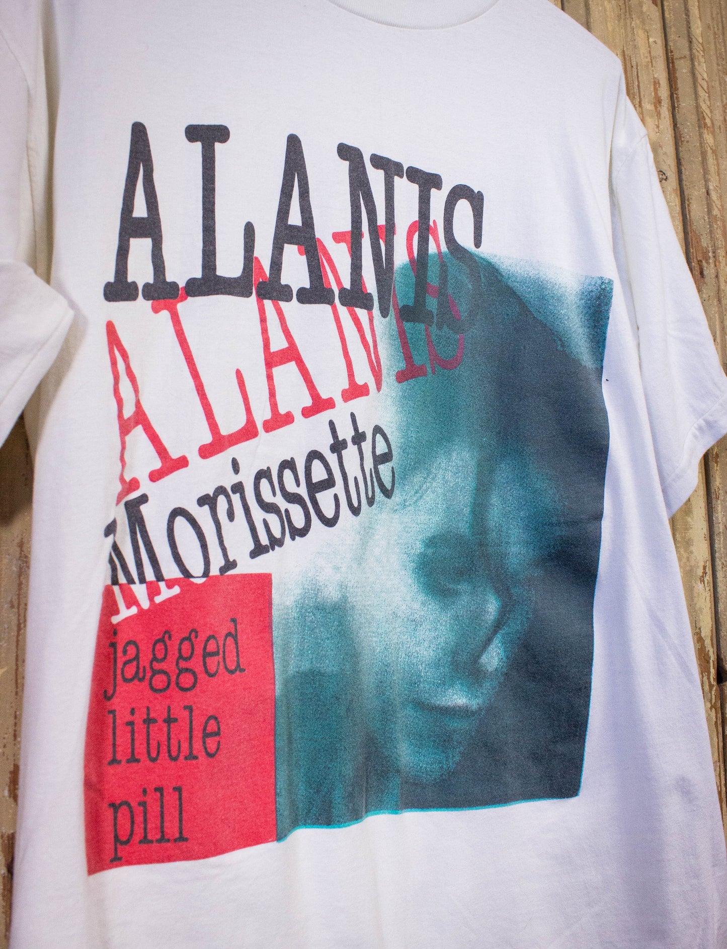 Vintage Alanis Morissette Jagged Little Pill Concert T Shirt 1996 White Large