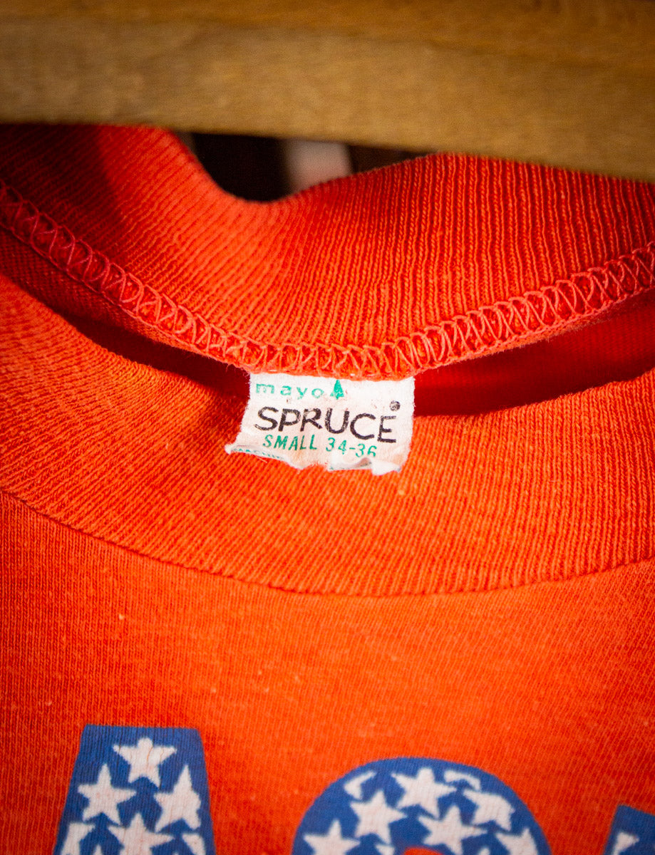 Vintage Alaska '76 Graphic T Shirt 70s Orange XXS
