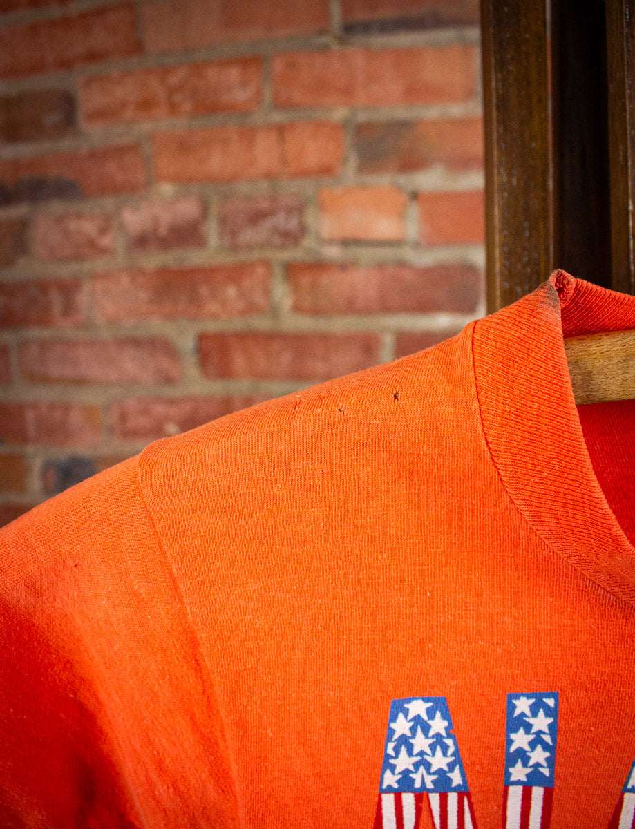 Vintage Alaska '76 Graphic T Shirt 70s Orange XXS
