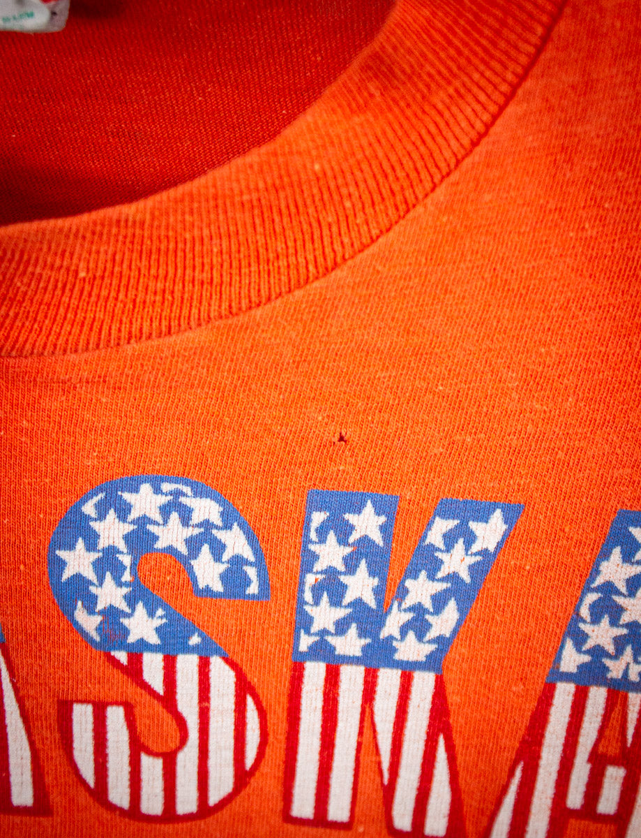 Vintage Alaska '76 Graphic T Shirt 70s Orange XXS