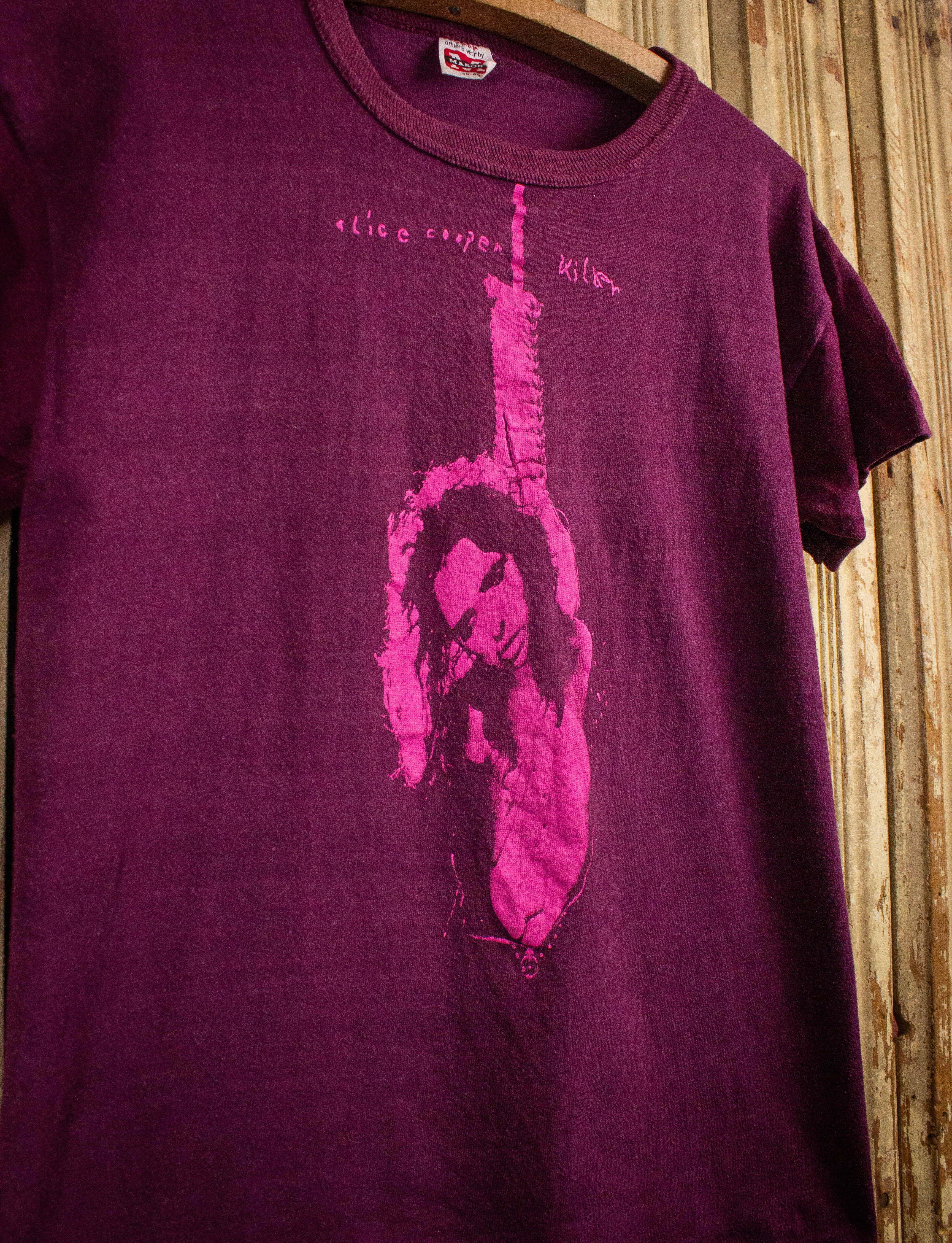 Vintage Alice Cooper Killer Concert T Shirt 1971 Red Small – Black 