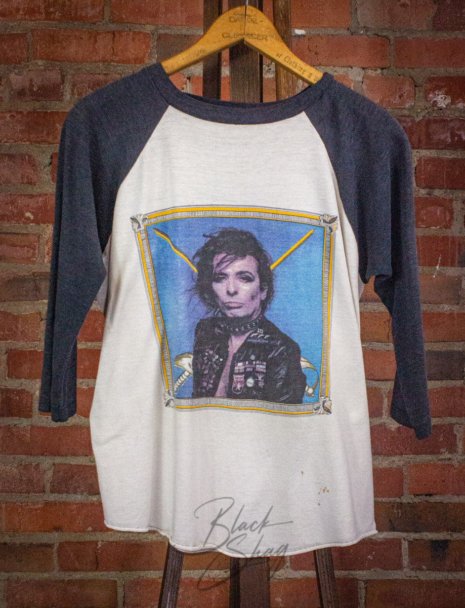 Vintage Alice Cooper Special Forces Concert T Shirt 1981 White/Navy Medium