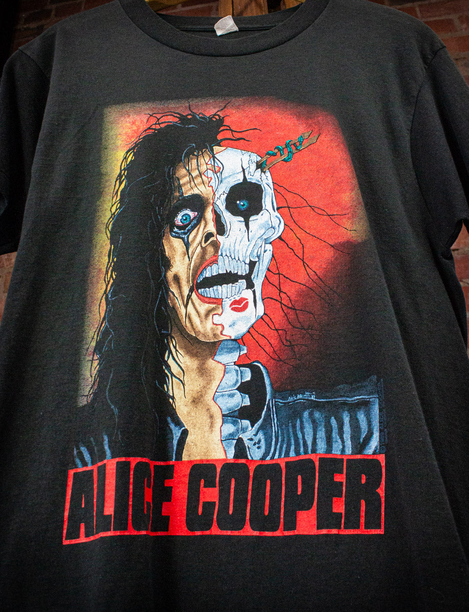 Vintage Alice Cooper Trash Concert T Shirt 1989 Small – Black Shag