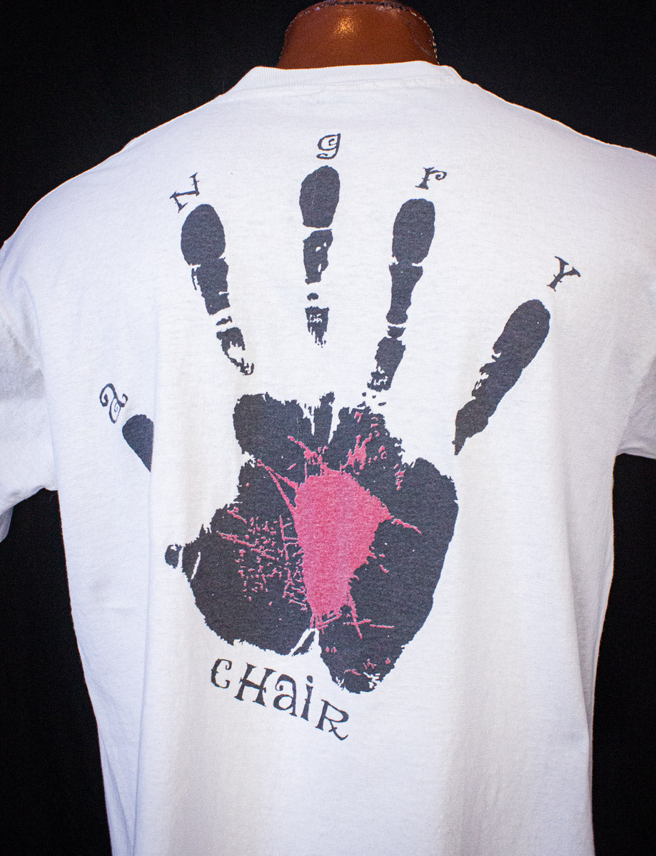 Vintage Alice in Chains Angry Chair Concert T Shirt 1992 White XL