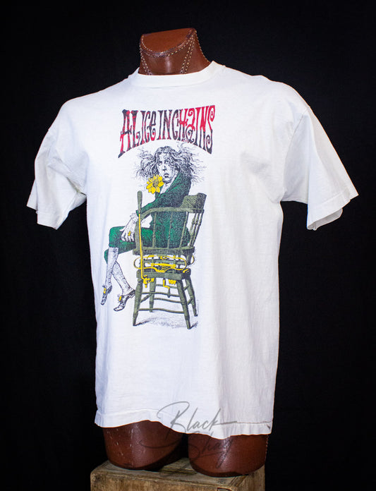 Vintage Alice in Chains Angry Chair Concert T Shirt 1992 White XL