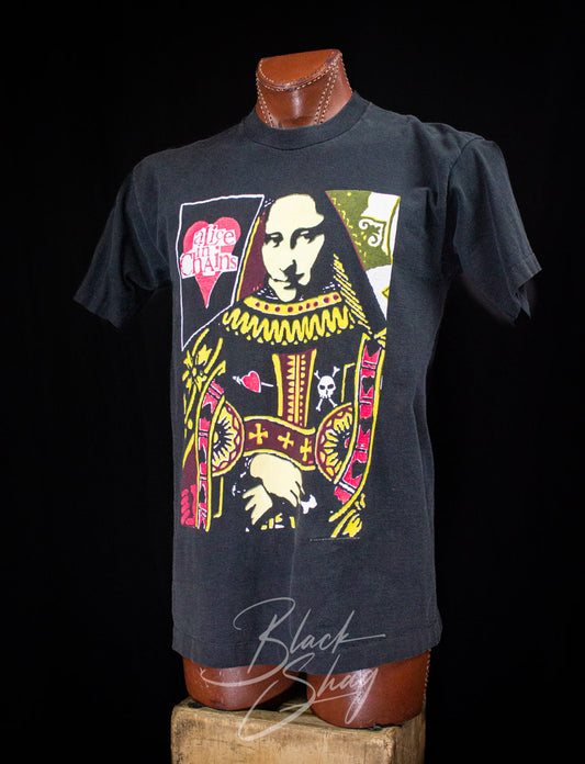 Vintage Alice in Chains Queen of Hearts Concert T Shirt 1993 Black Medium