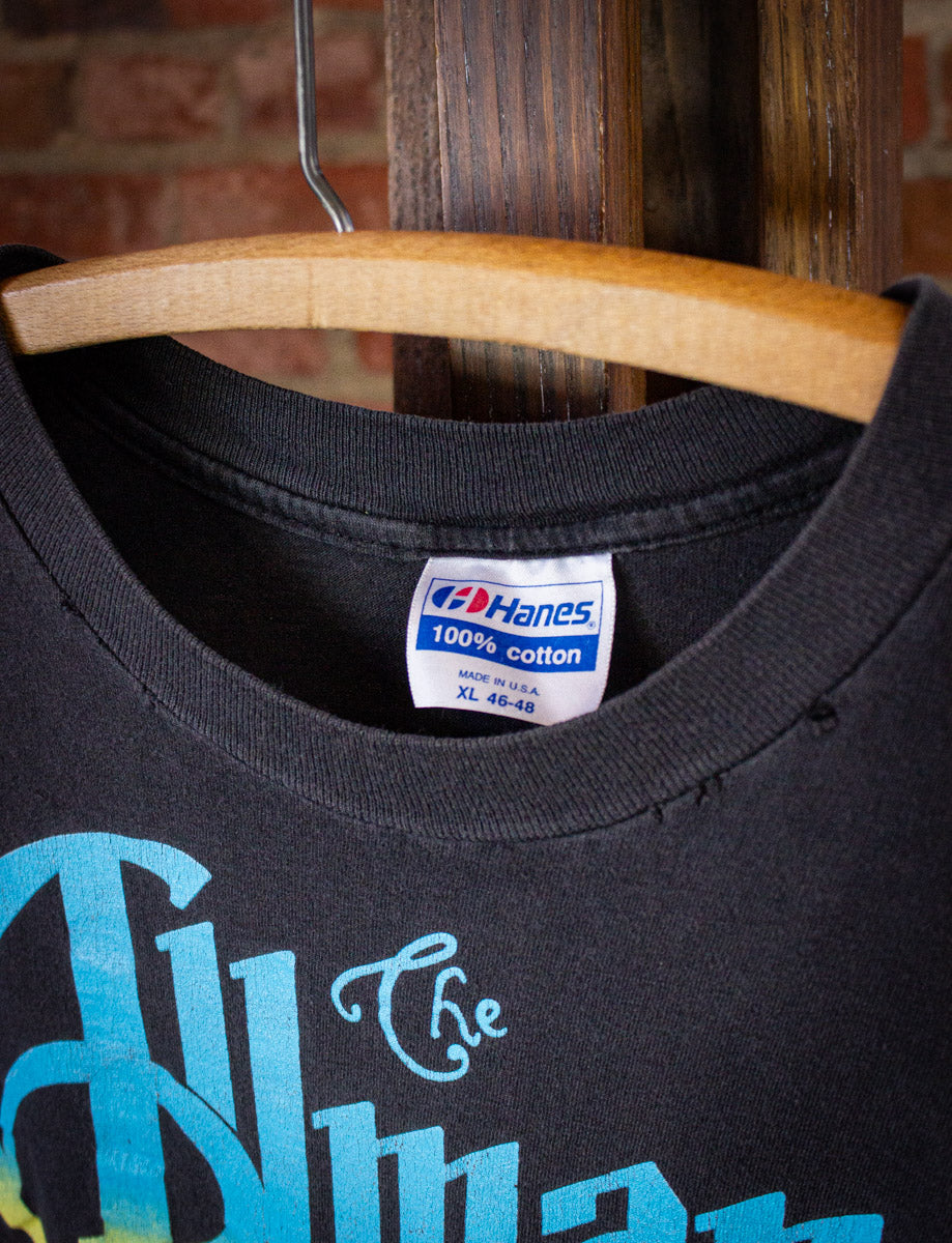 Vintage Allman Brothers Band Seven Turns Concert T Shirt 1990 Black L/XL